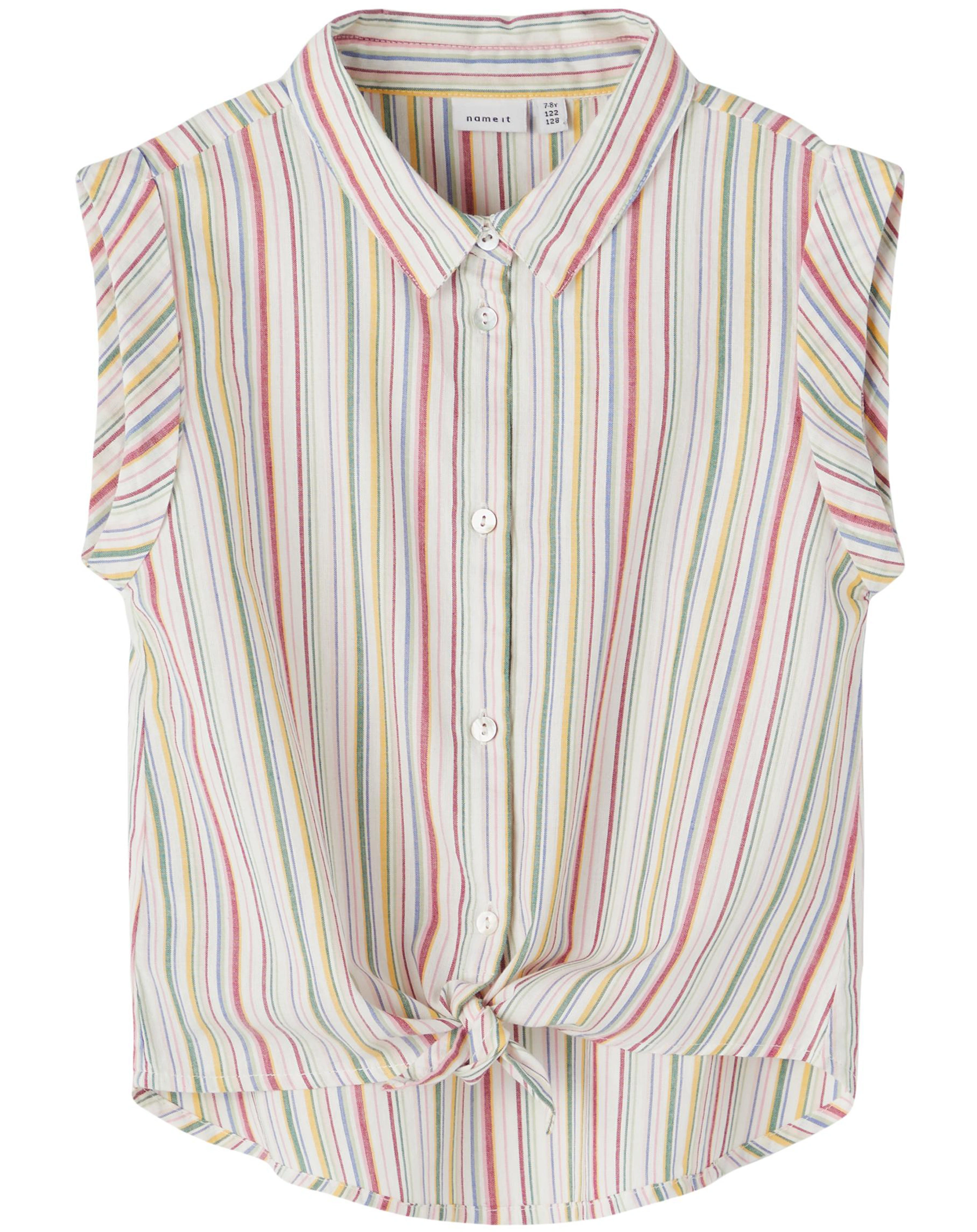 Bluse NKFFEMMI gestreift in hedge green