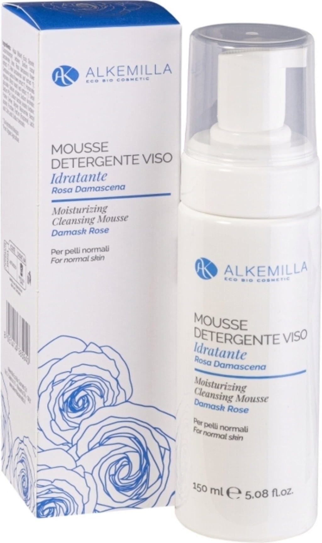 Alkemilla Eco Bio Cosmetic  Feuchtigkeitsspendendes Reinigungsmousse, 150 ml