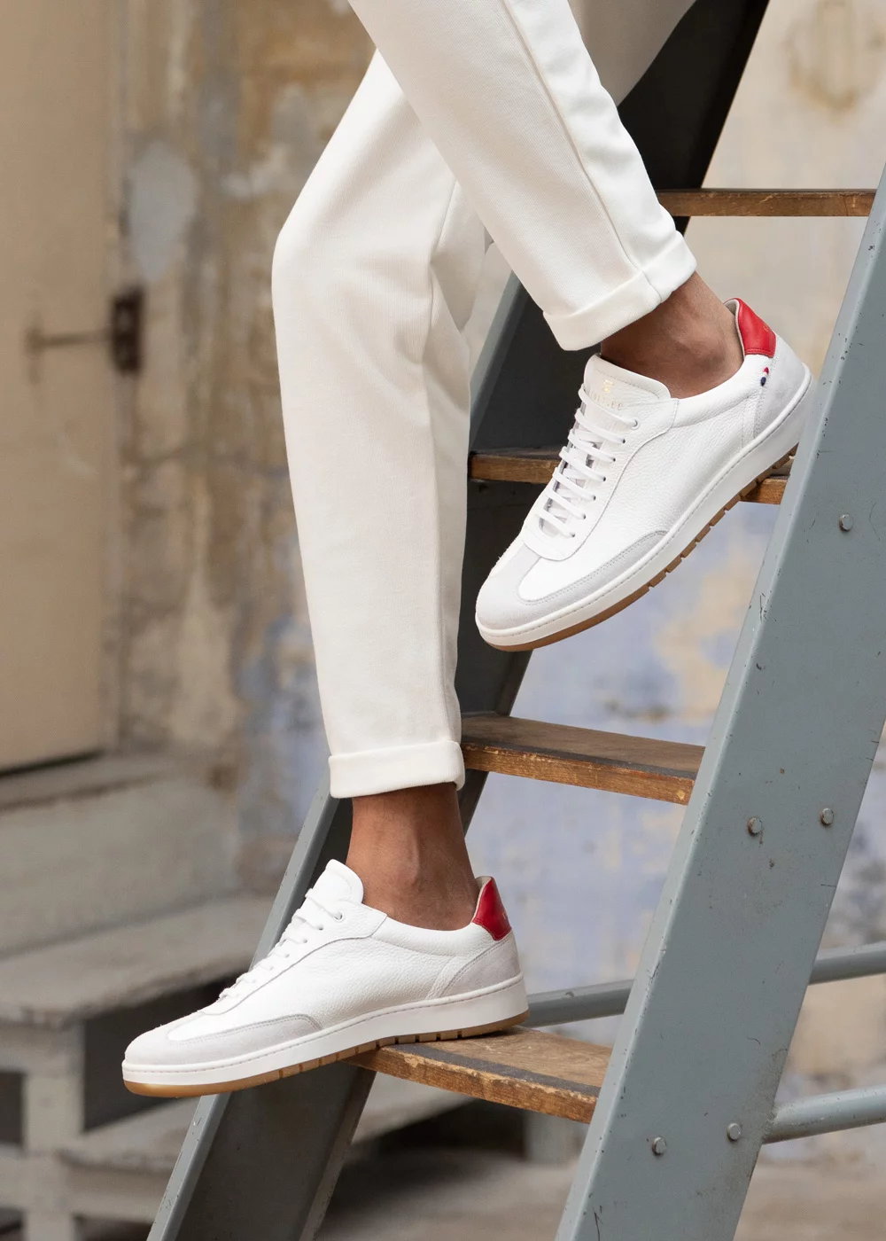SNEAKERS REMO CUIR BLANC
