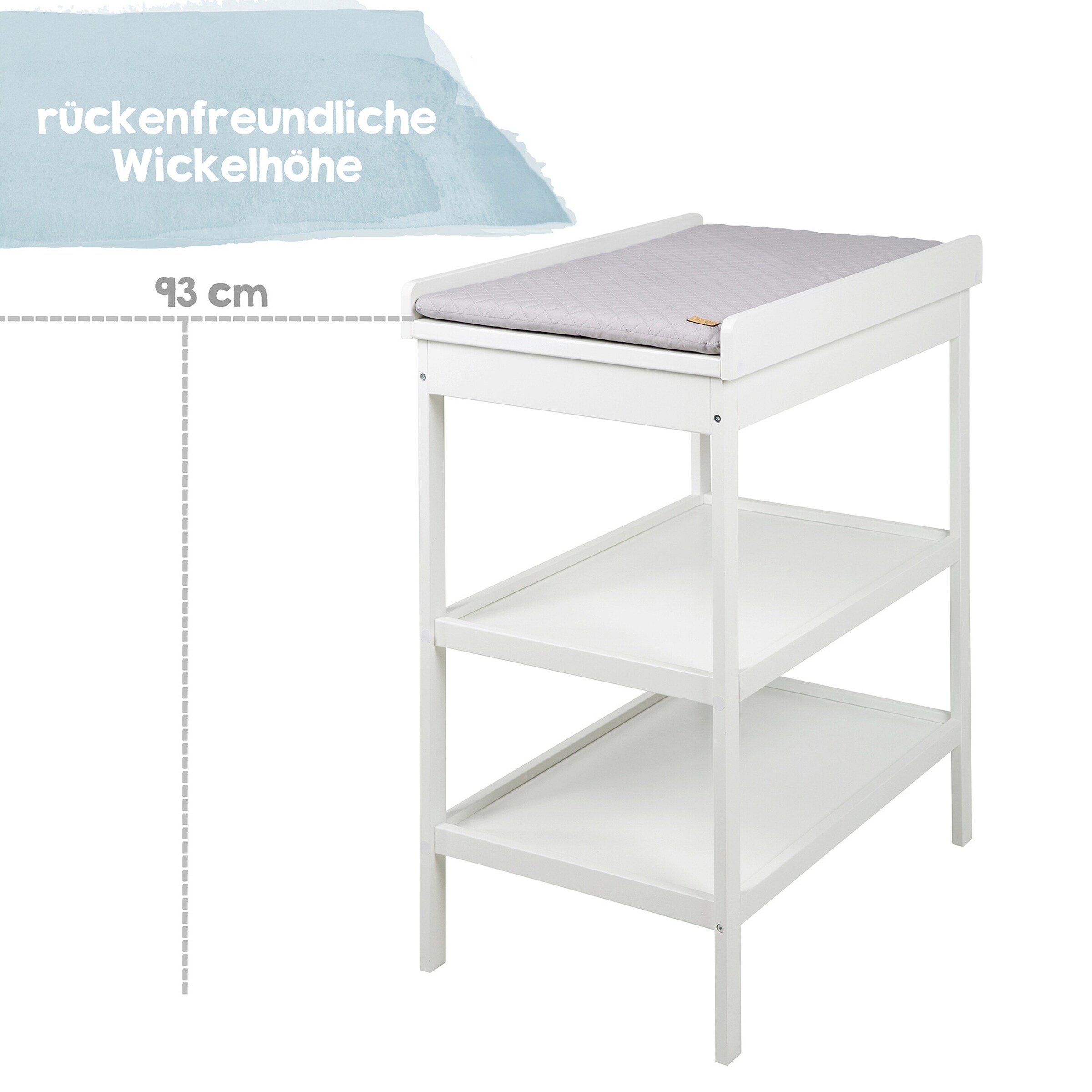 roba Wickelregal inkl. Wickelauflage roba Style grau