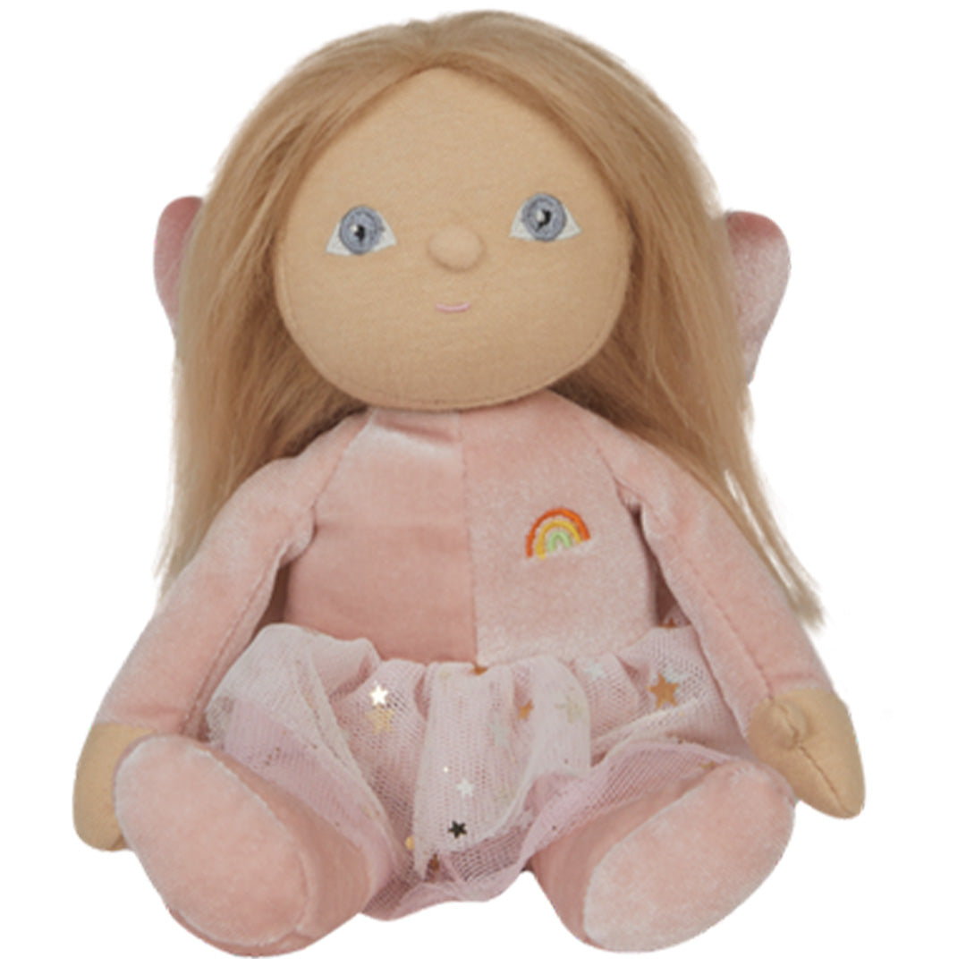 olli ella lappenpop dinky dinkum doll - fairy fiona pink - 22 cm