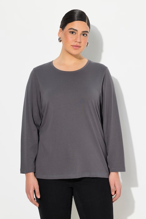 Shirt, Slim, Rundhalsausschnitt, Langarm
