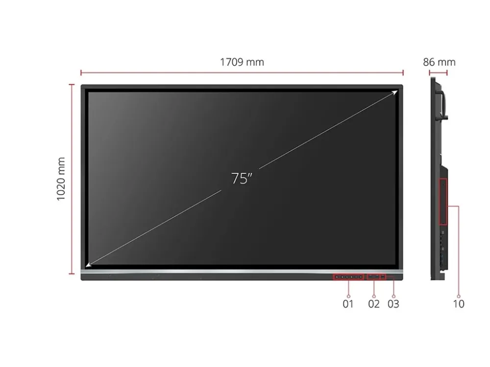 ViewSonic ViewBoard IFP7550-5F - 75