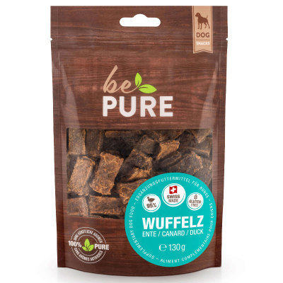 bePure Hundesnack Wuffelz Ente 130g