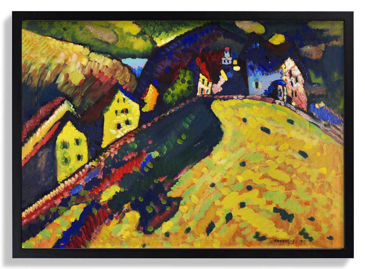 Häuser in Murnau von Wassily Kandinsky