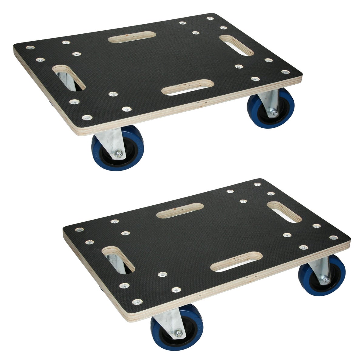 ECD Germany 2-delige set transportrollers 35x50 cm tot 800 kg, zeefdrukplaat, PP wielen, verhuishulp, meubelroller, meubeltransportroller, meubelhond, trolley, transporter, transportwagen