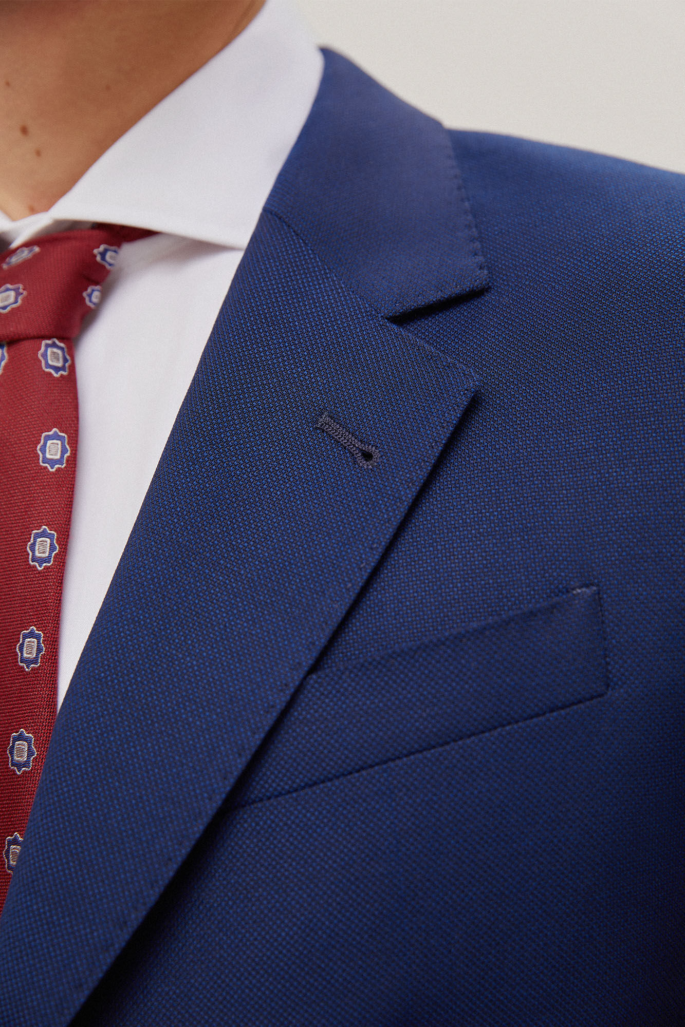 Blazer azul bi-elástico - Azul