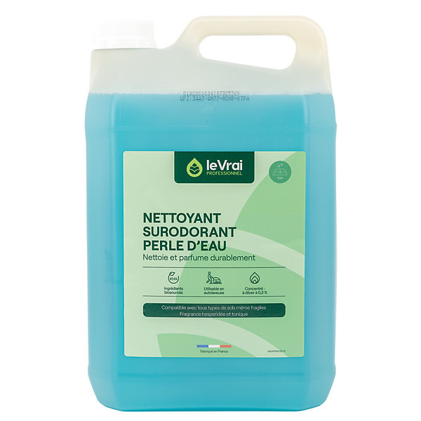 Nettoyant surodorant concentré Le Vrai Perle d'eau 5 L