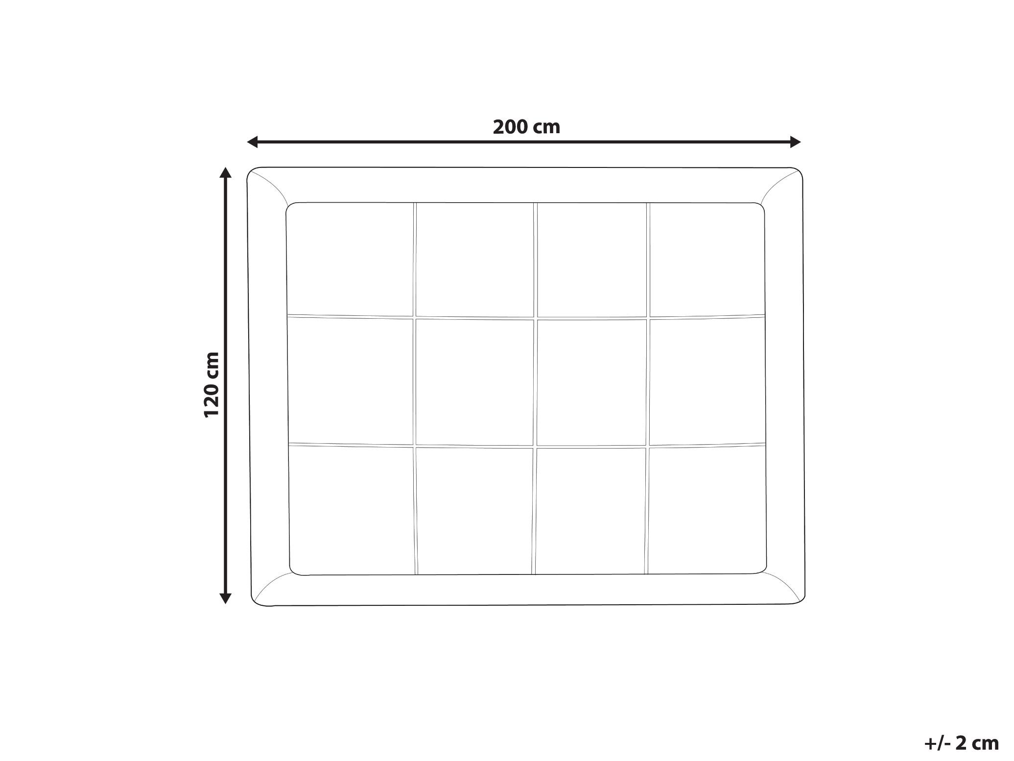 Polyester topmatras MULHACEN 120 x 200 cm