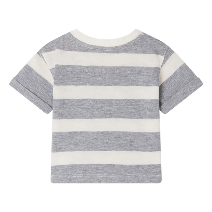 Bonpoint T-shirt Aiman Rayé | Gris chiné