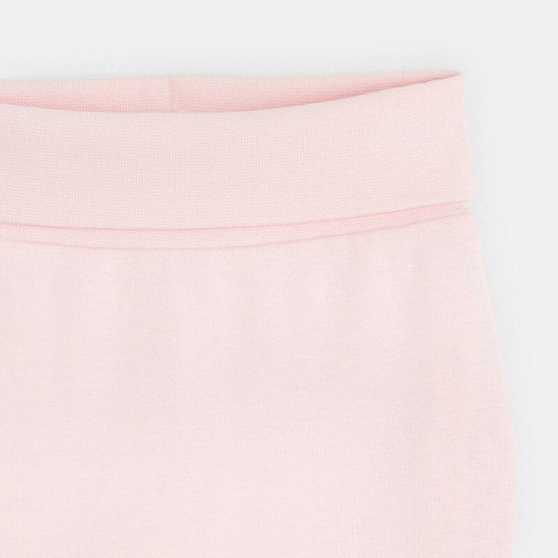 Pantalon réversible en jersey rose naissance Rose