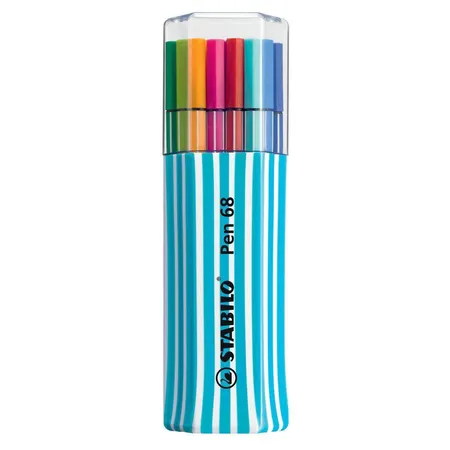 Premium-Filzstift - STABILO Pen 68 - 15er Single-Pack - mit 15 verschiedenen Farben