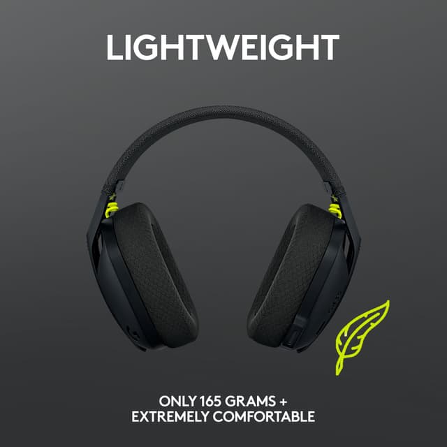 Logitech G435 gaming-høretelefoner (sort)