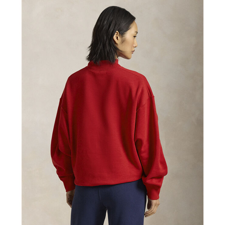 Polo Ralph Lauren VINTAGE FLEECE-LSL-SWS Madison red