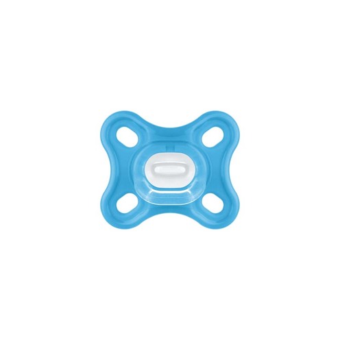 Lot de 2 sucettes Comfort Bleu 0+ mois silicone - MAM
