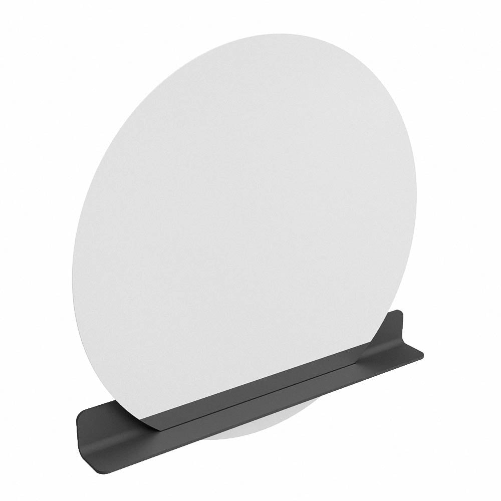 Mondiaz Spot spiegel rond Ø110cm met planchet dark grey