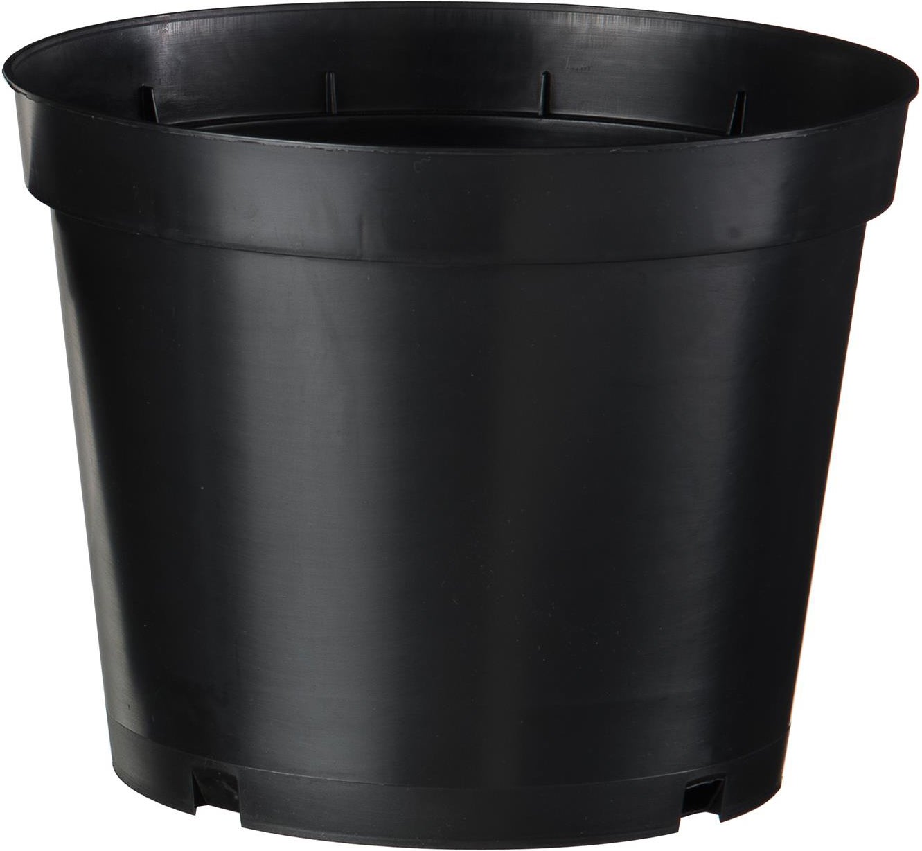 Plantcontainer 5 L D 22,5 cm zwart 2 stuks