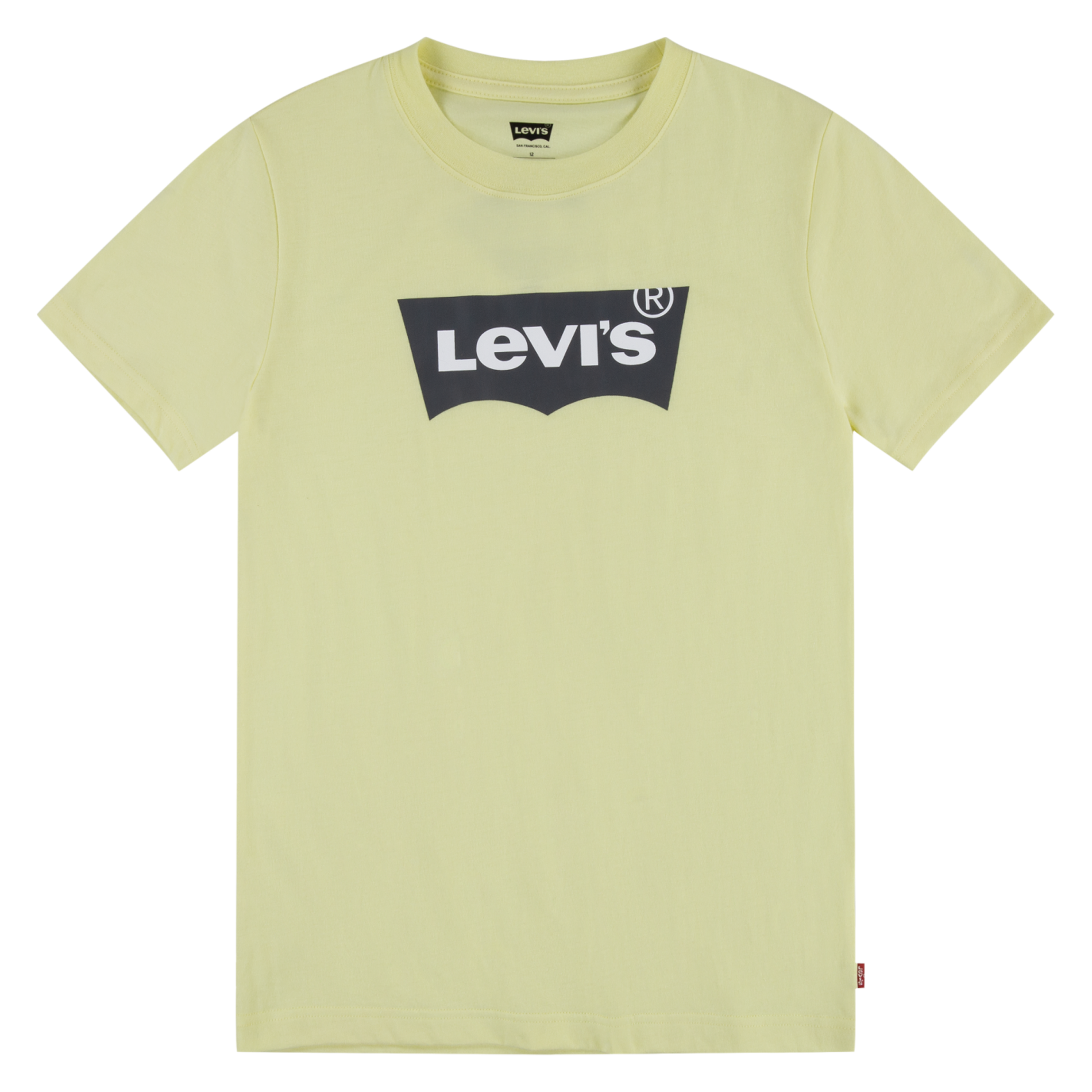 Tee-shirt col rond droit en coton | Vert