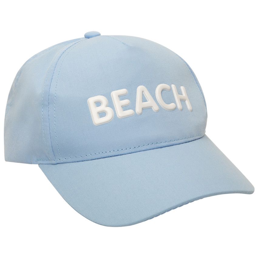 Casquette à message gomme en relief pour garçon - Bleu
