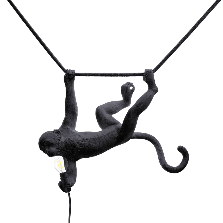 Seletti Monkey Swing Outdoor hanglamp zwart