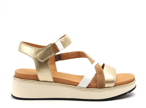 Fugitive nu pieds talons femme kiry or