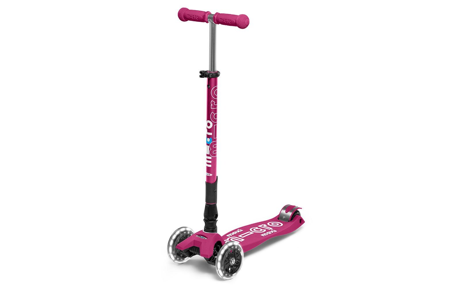 Kickboard Maxi Micro Deluxe LED Foldable<br>Faltbares Kickboard