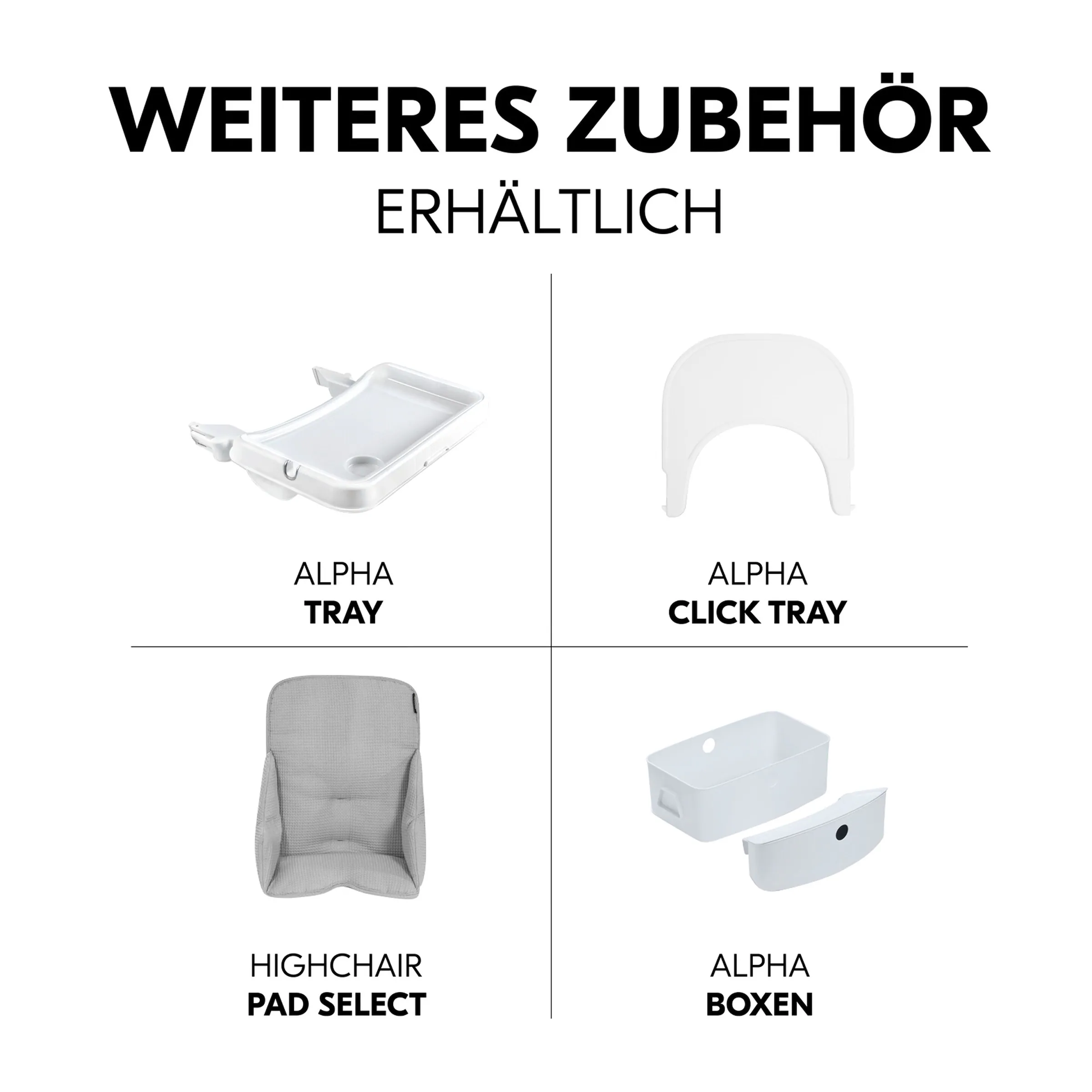 Hauck Hochstuhl Beta+ Whitewash