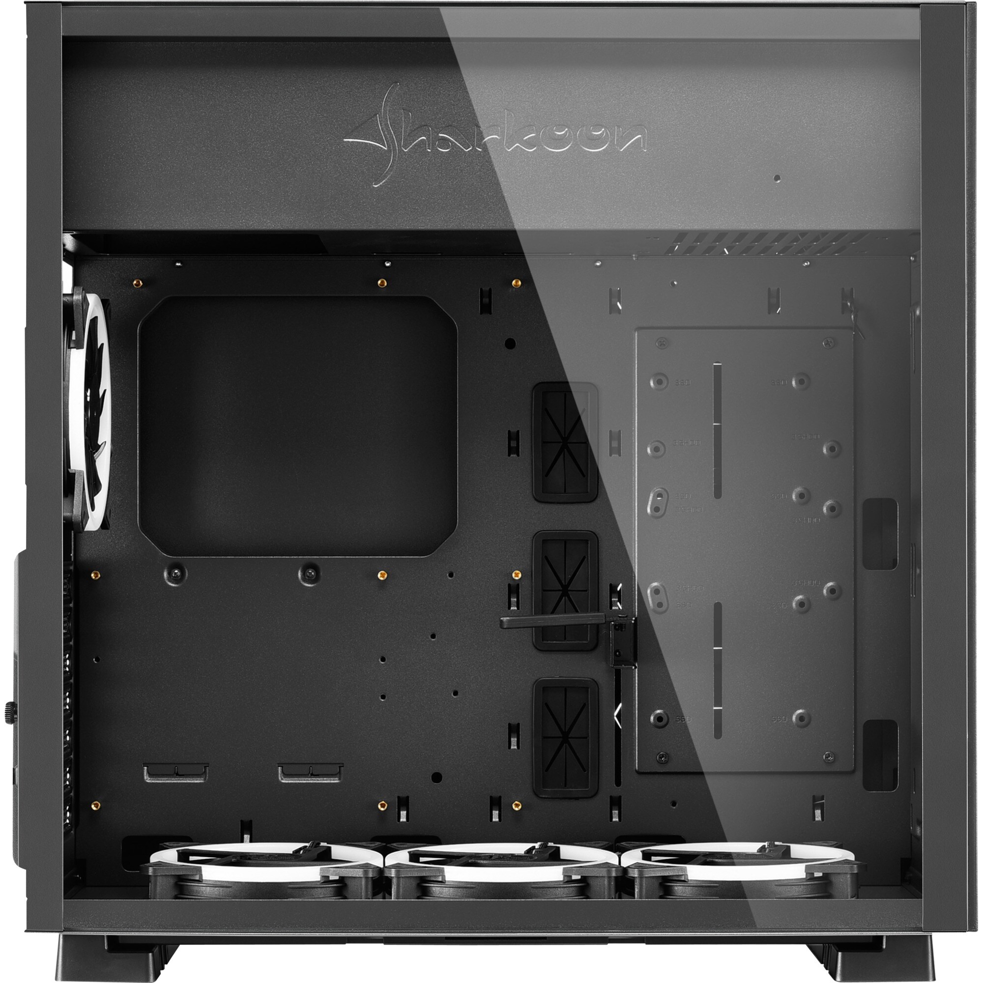 Sharkoon Tower-Gehäuse PURE STEEL RGB