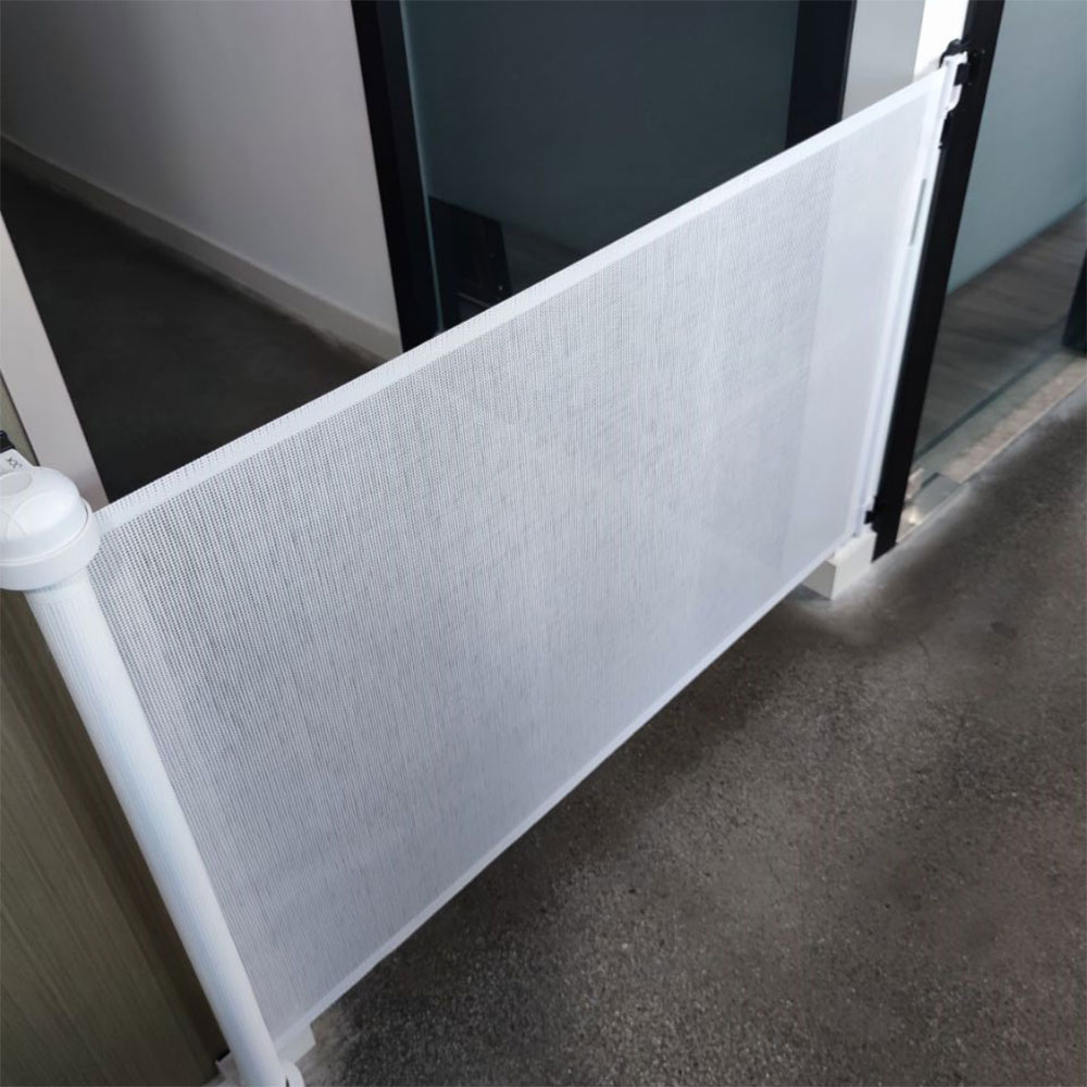 (88x140cm) Nylon Kinder Schutzgitter Netz Baby Sicherheitsschutz Tür / Treppen Barriere - Weiss
