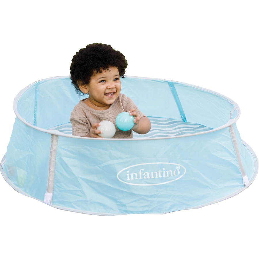 Infantino Grow with me, 3 in 1 Pop-up Bällebad mit Anti-UV Dach und Moskitonetz