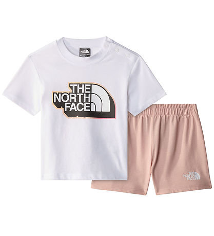 The North Face Shortss?t - T-shirt/Shorts - Pink Moss/Hvid
