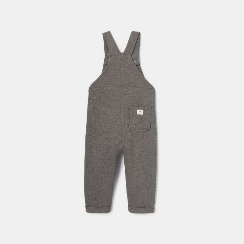 Salopette en molleton doublé marron bébé garçon Absorba Marron