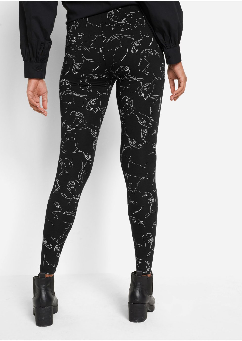 Legging avec taille confortable, imprimé
