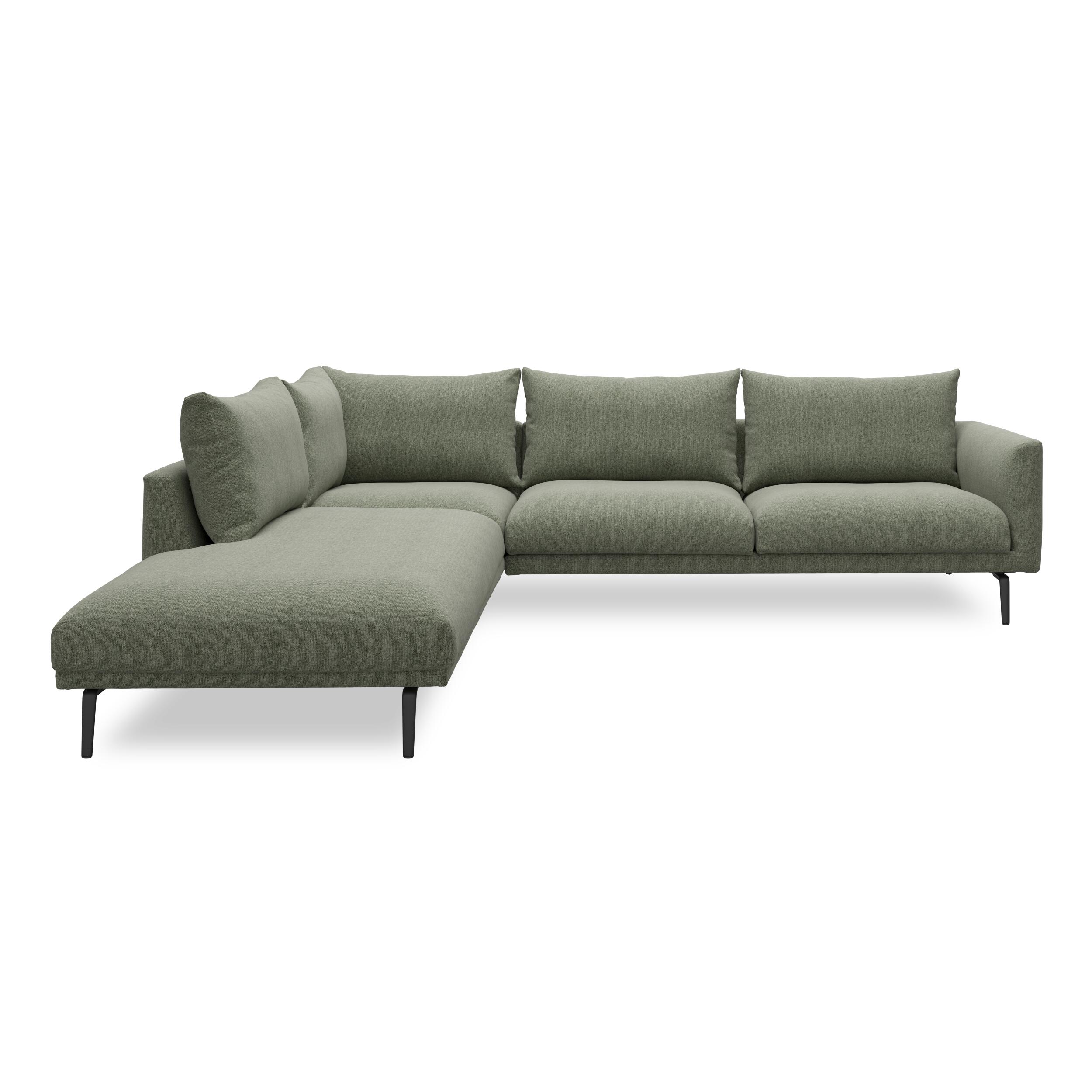 Hallsberg venstrevendt sofa med pufafslutning