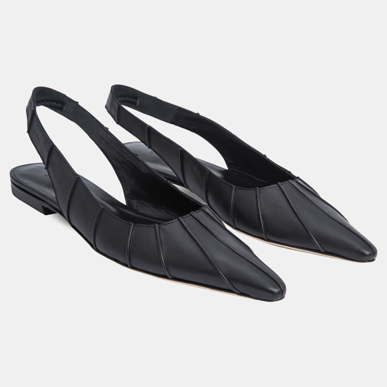 By Far Slingbacks en Cuir Cyd noirs