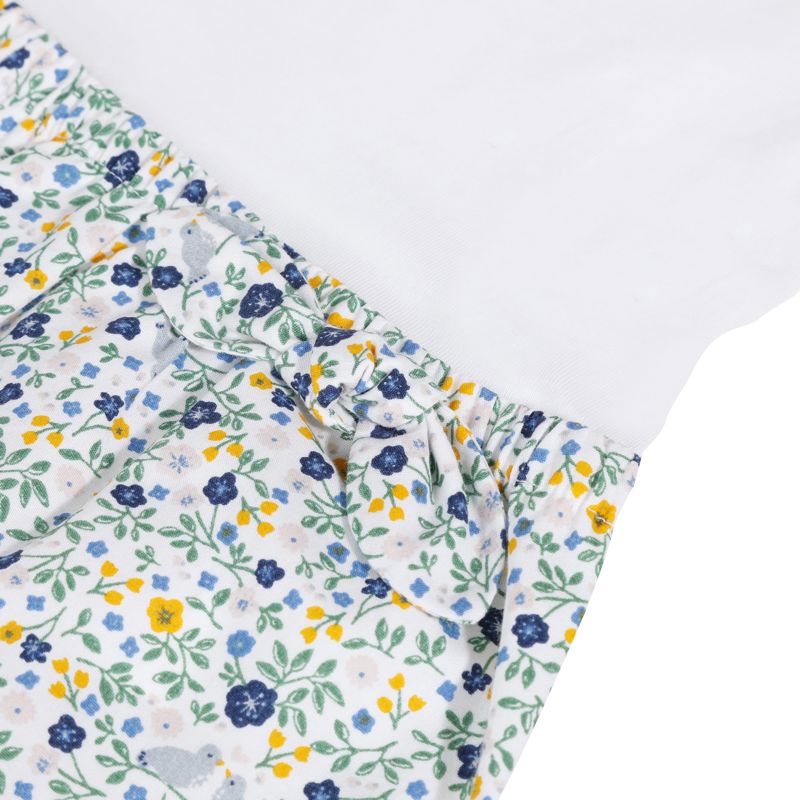Robe bébé fille bi-matière imprimé fleuri Absorba Aucune nuance
