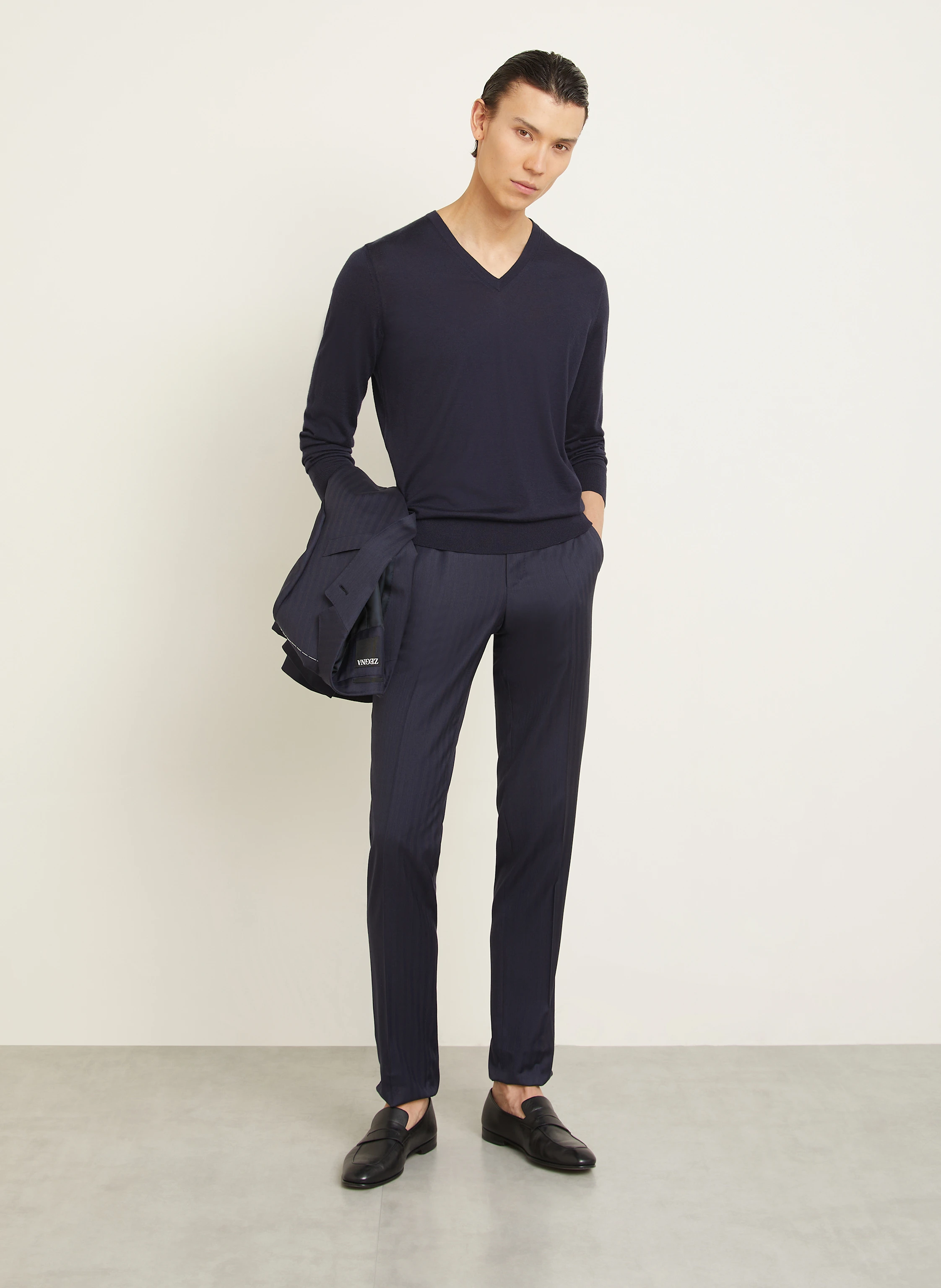 ZEGNA Cashmere-Pullover CASHSETA mit Seide