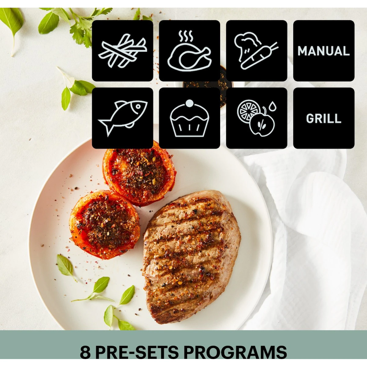 OBH Nordica Dual Easy Fry & Grill -airfryer, 8,3 l