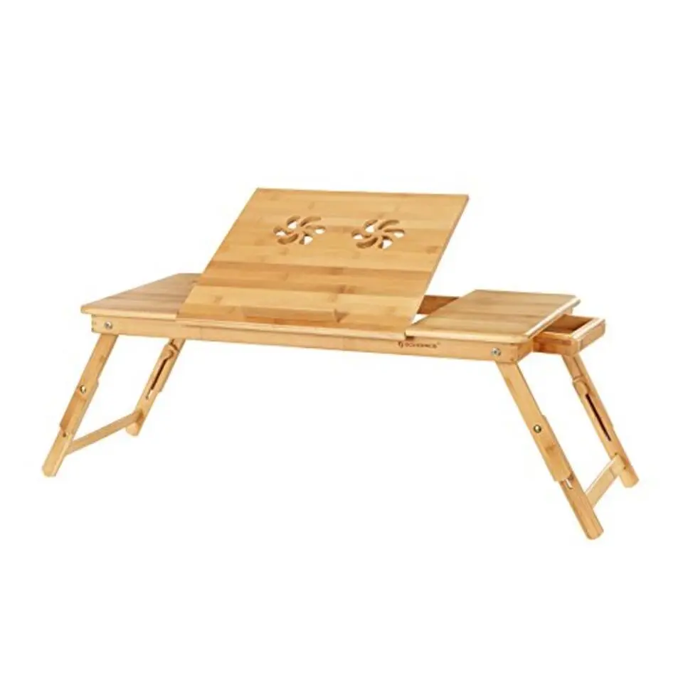 Songmics Bamboe Laptopbureau - Ergonomisch