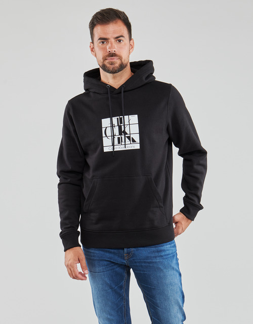 Calvin Klein Jeans - SCATTERED URBAN GRAPHIC HOODIE - Noir