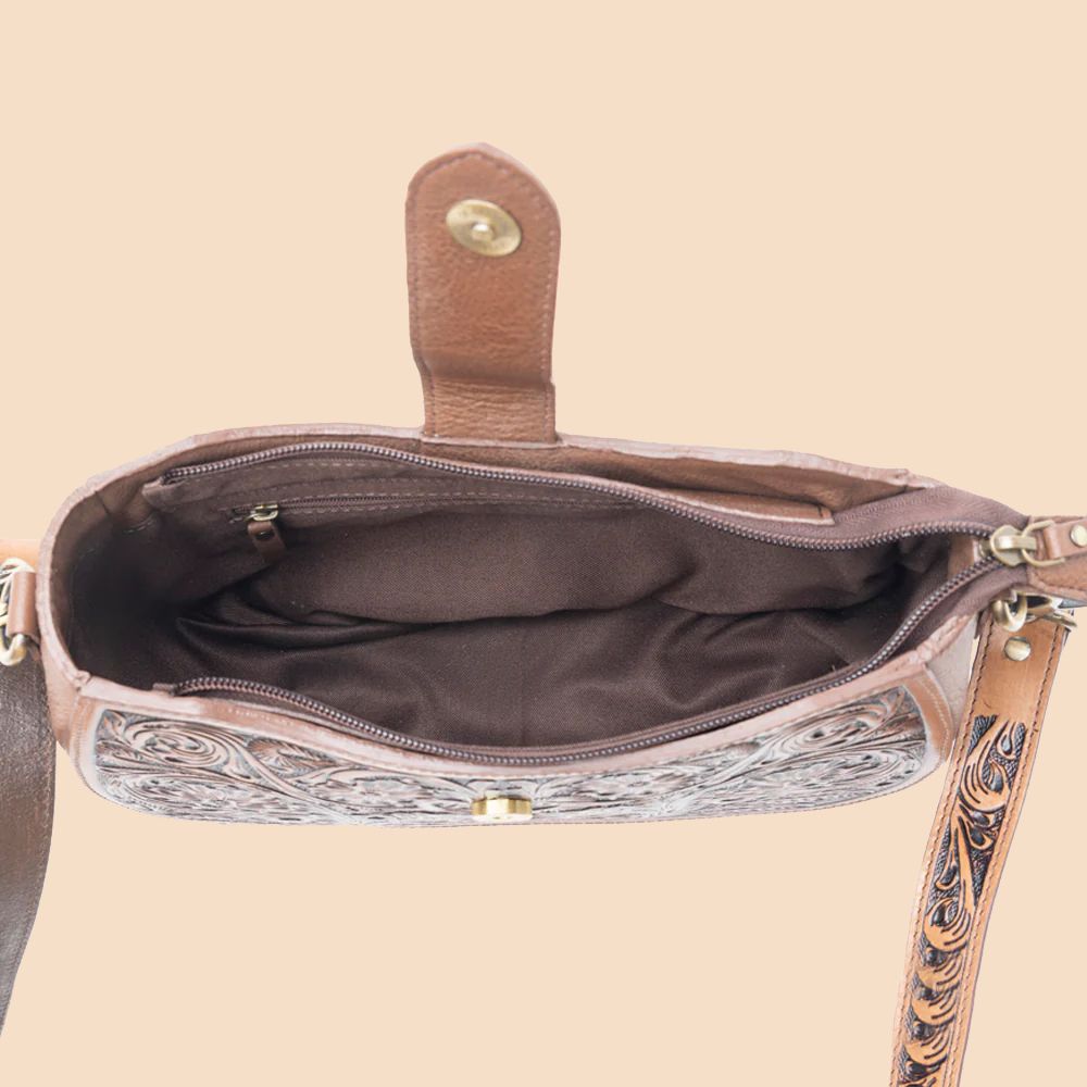 Myra Bag Wildflowers of the Prairie Bag Brown
