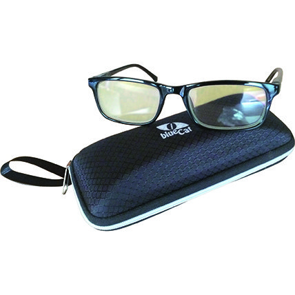 Lunettes homme anti lumière bleue, monture noire