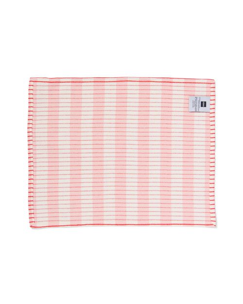placemats katoen 35x45 roze met strepen - 2 stuks