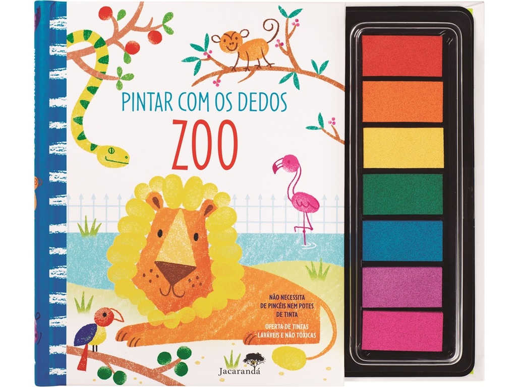 LIVRO ZOO-PINTAR DEDOS