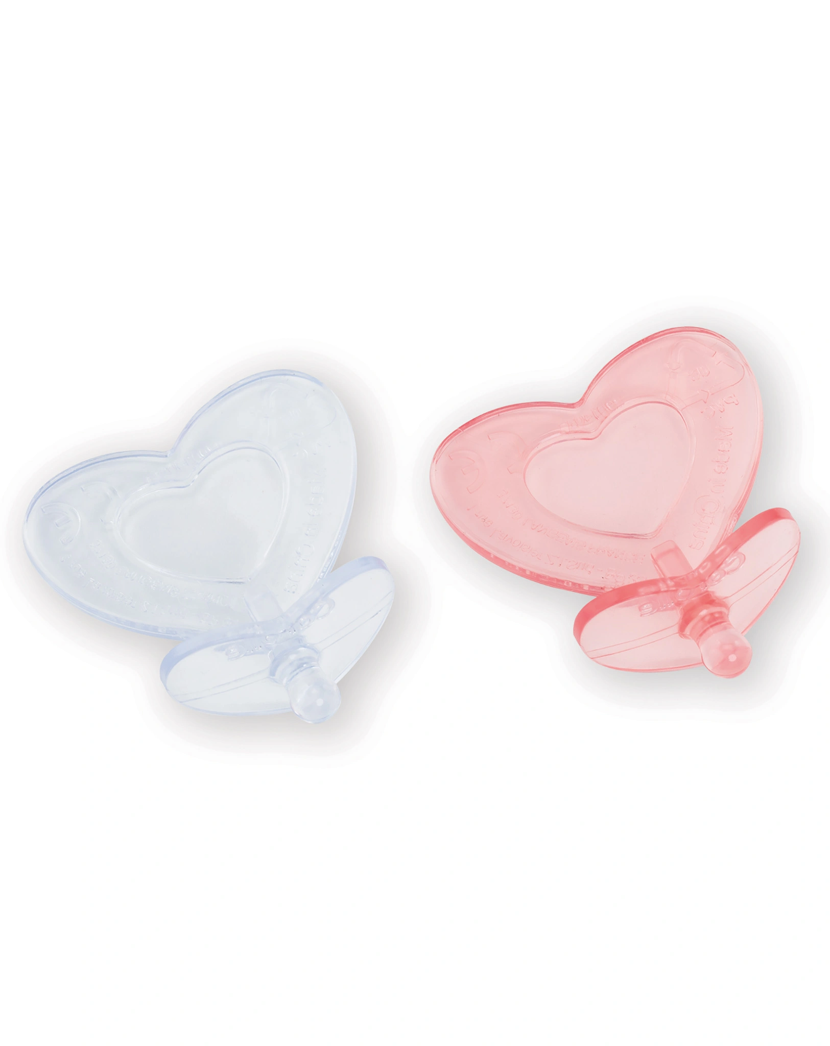 Puppenzubehör SCHNULLER (30cm) 2er-Set in rosa/transparent