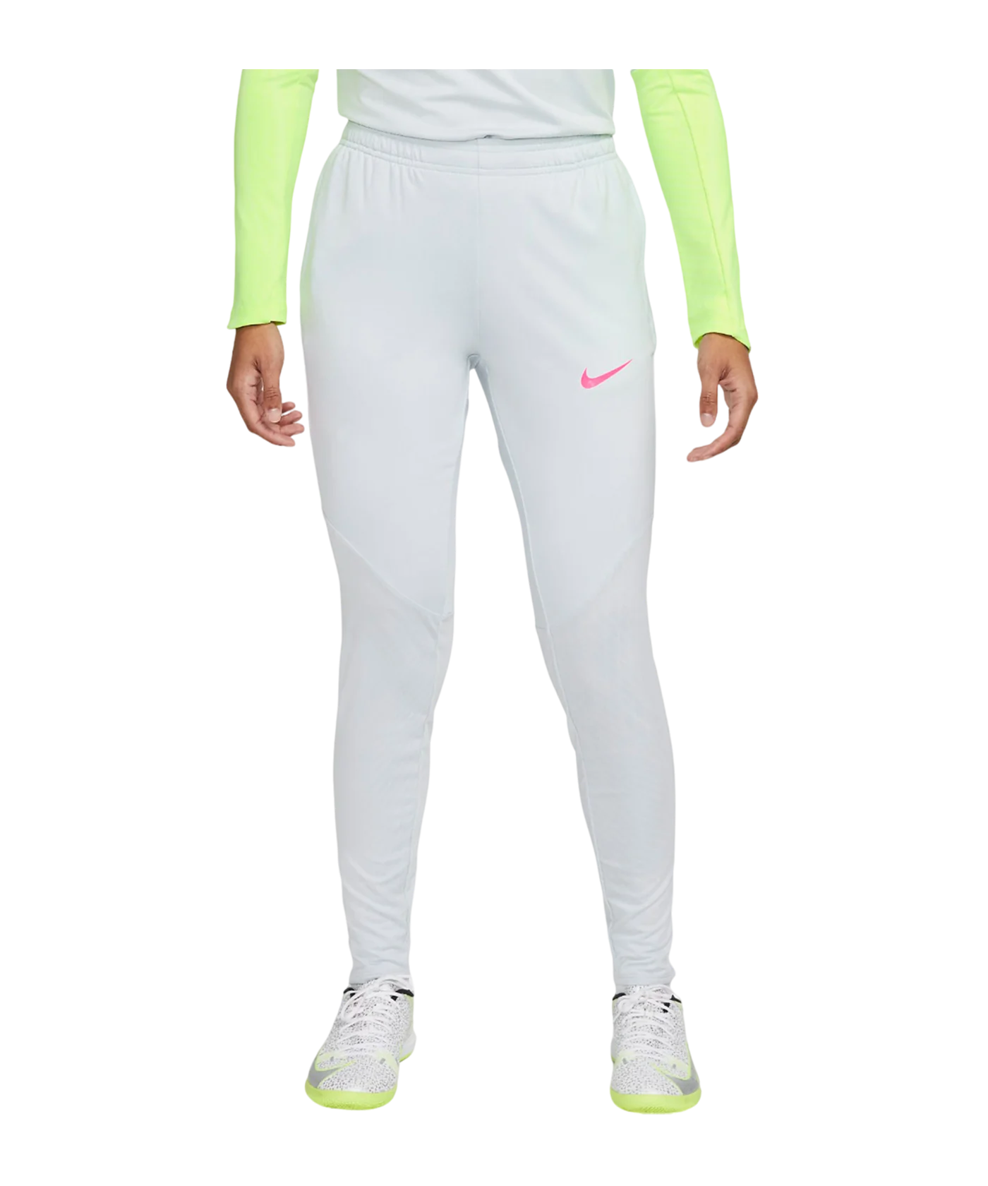 Nike Strike Trainingshose Damen Weiss Gelb F043