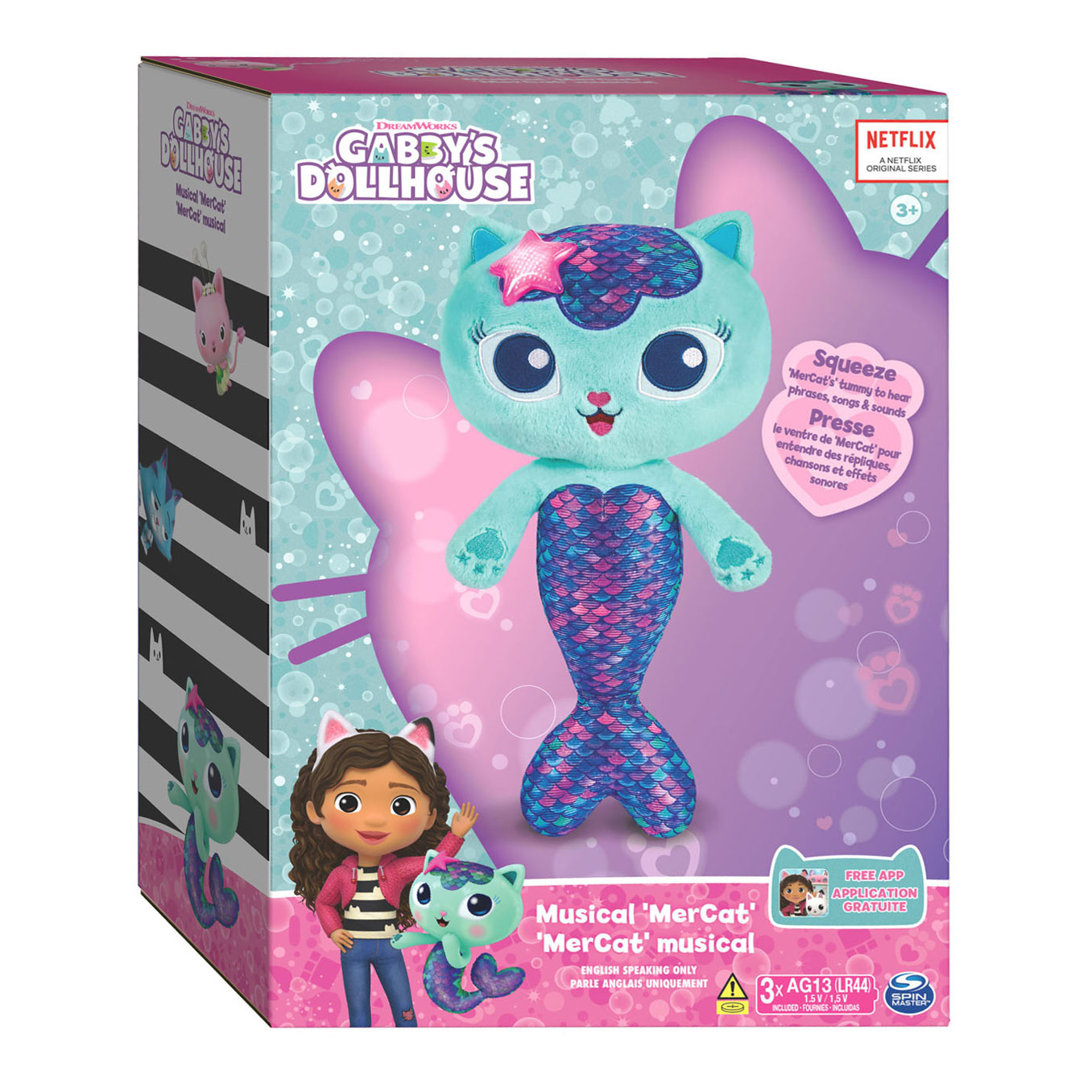 Gabby's Poppenhuis - Meerminkat Knuffel Licht en Geluid