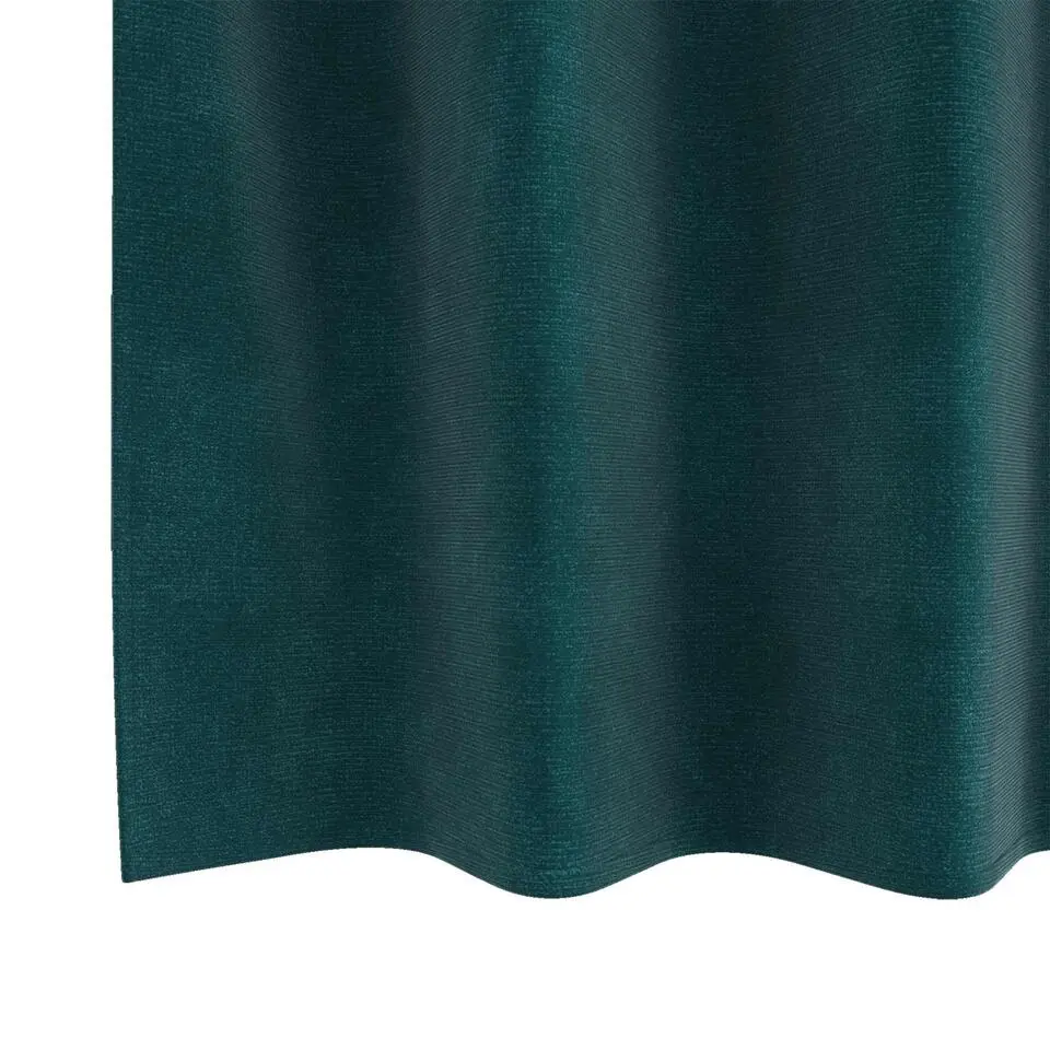vidaXL Gordijnen met ringen - Donkergroen - 140x245 cm - Fluweel - 2 Stuks