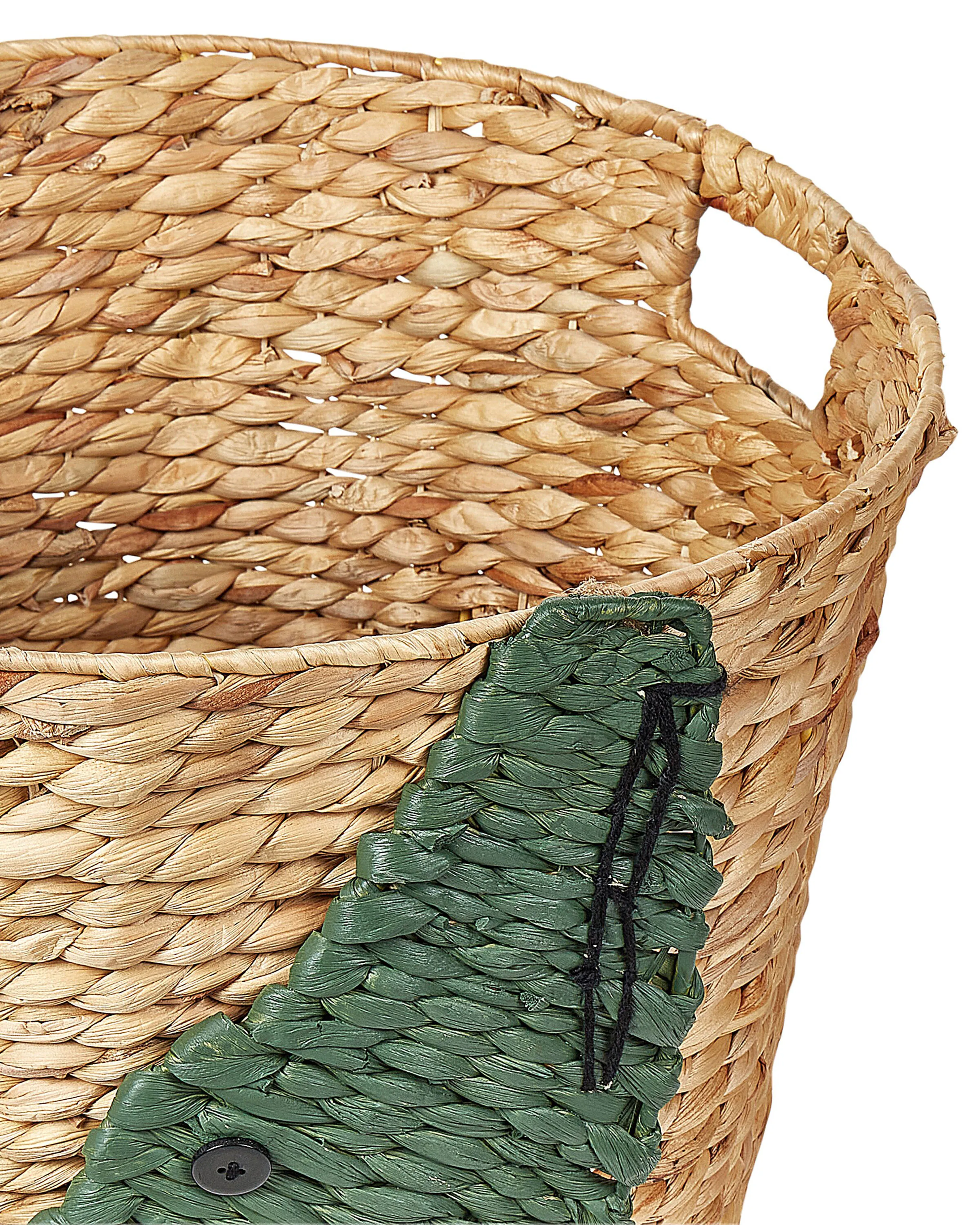 Kindermand Krokodil LOXTON Wicker Natuurlijk