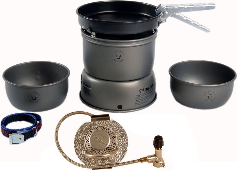 Trangia 27-3 - Gaskookstel - Grijs - Met Primus Gasbrenner - Windscherm